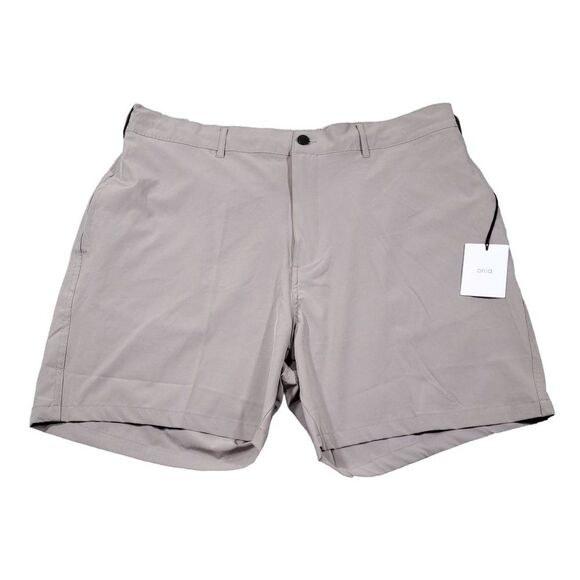 Onia All Purpose Stretch Shorts Men's 2XL XXL Beige Swim Trunks 6” Inseam - Picture 1 of 9